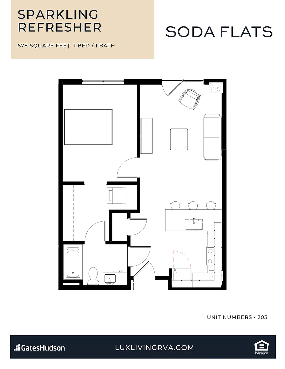 Floor plan Sparkling Refresher