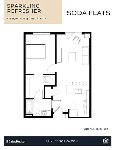 Floor plan Sparkling Refresher