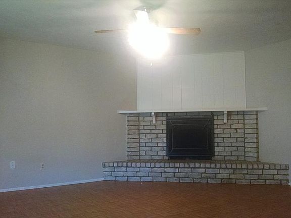 Living room with fireplace