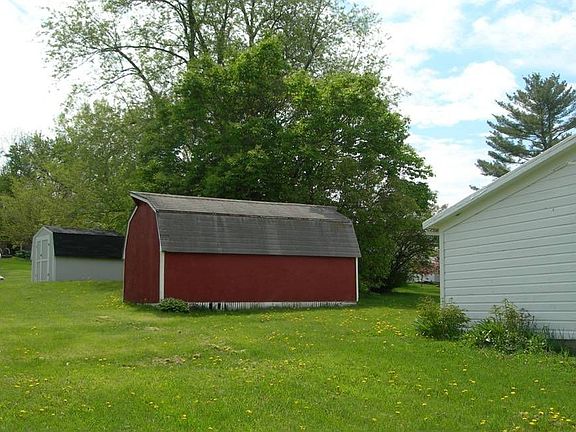 Red Storage Barn behind the house
