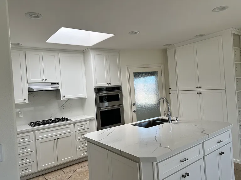 Fully remodeled kitchen with updated appliances and LOTS of storage space.