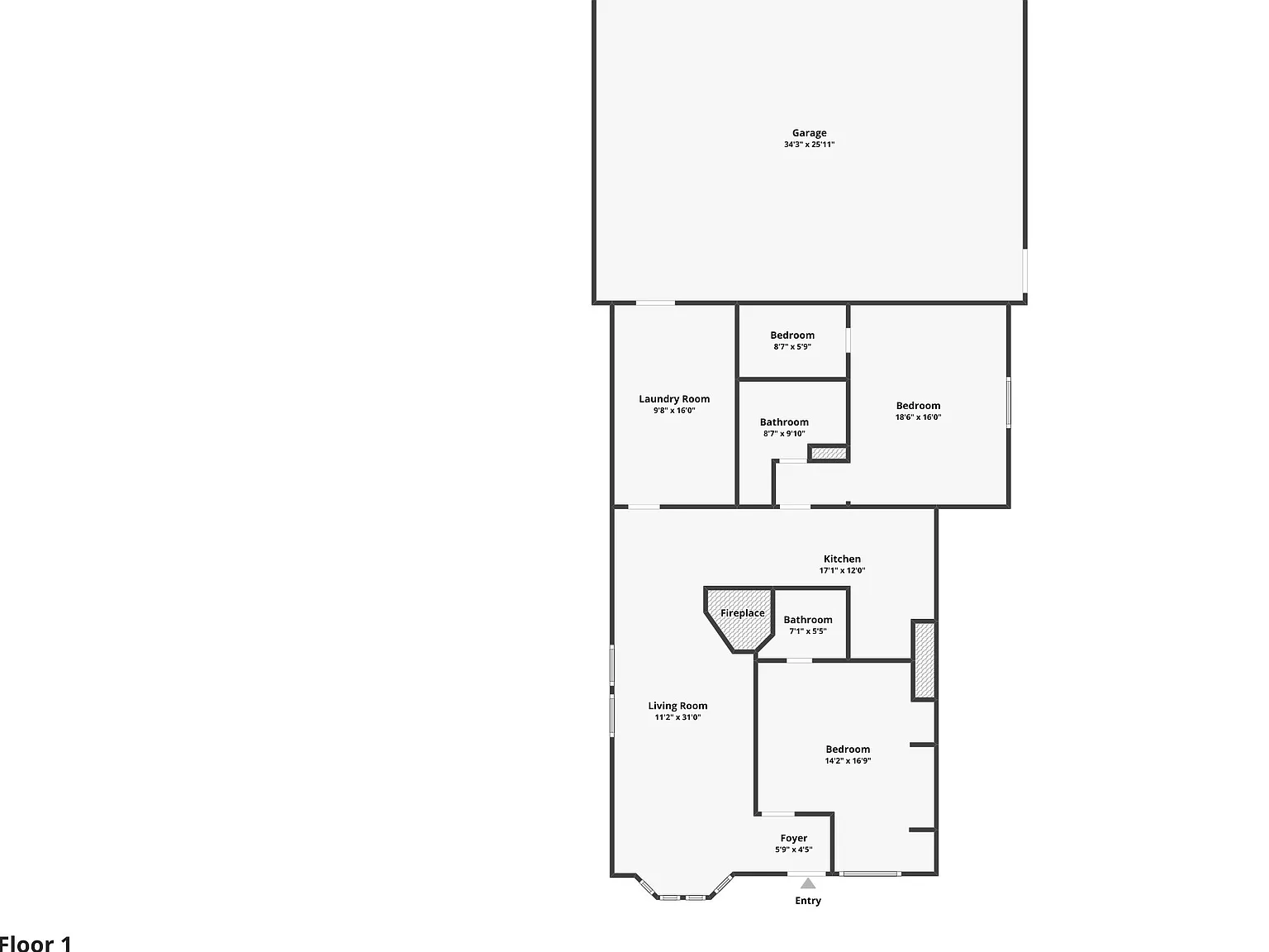 2 bed, 1437 sqft, $1,800 — Photo 3