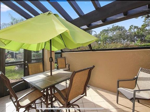 Screened patio area view #2