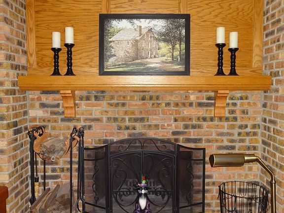 WOOD BURNING FIREPLACE