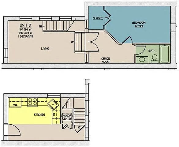 Floor plan The Lofts at One Eleven 103