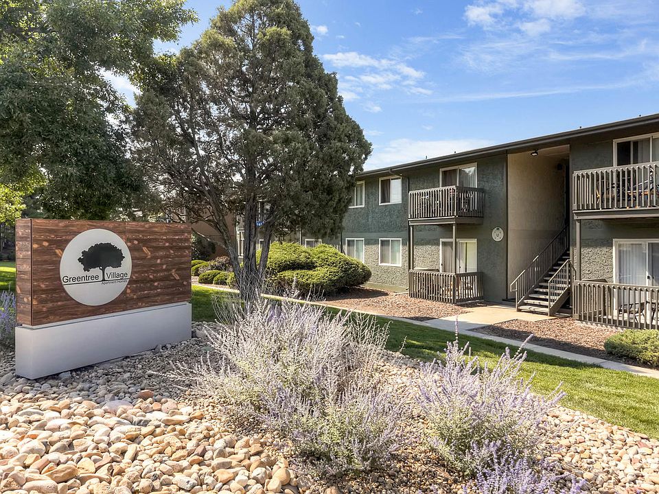 Greentree Village Apartments Monument Sign in Denver, Colorado