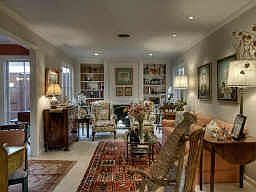 Living Room so pretty viewing 2 side courtyds through large windows plus views of front courtyd. Fir