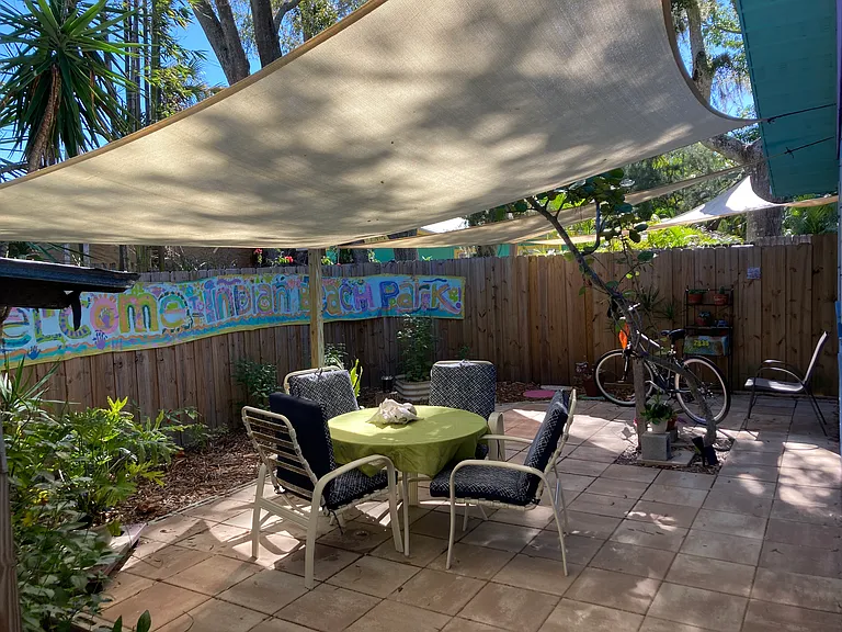 Tenants' private patio.