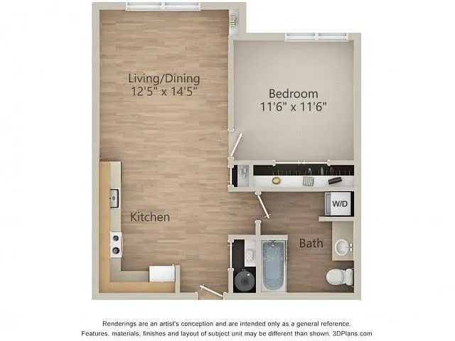 Floor plan 1X1