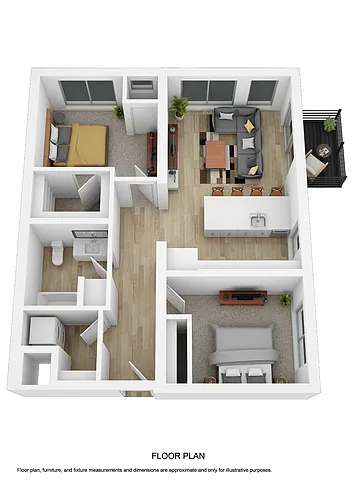 Floor plan Theodore - 60% AMI