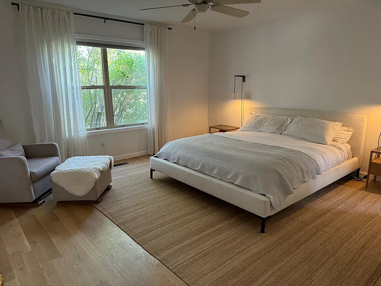 Large Bedroom with California King Sized bed and Avocado Mattress