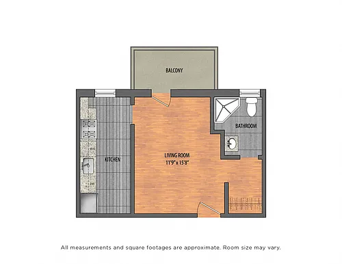 Floor plan Tier 18: STUDIO
