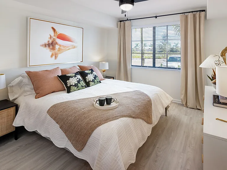 Your bedroom has plenty of natural light