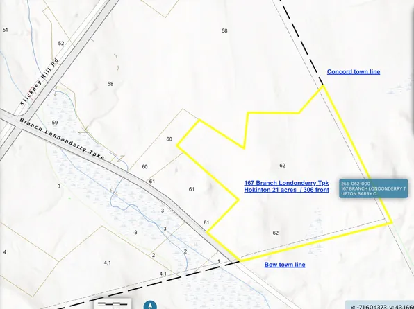 167 BRANCH LONDONDERRY Turnpike, Hopkinton, NH 03229