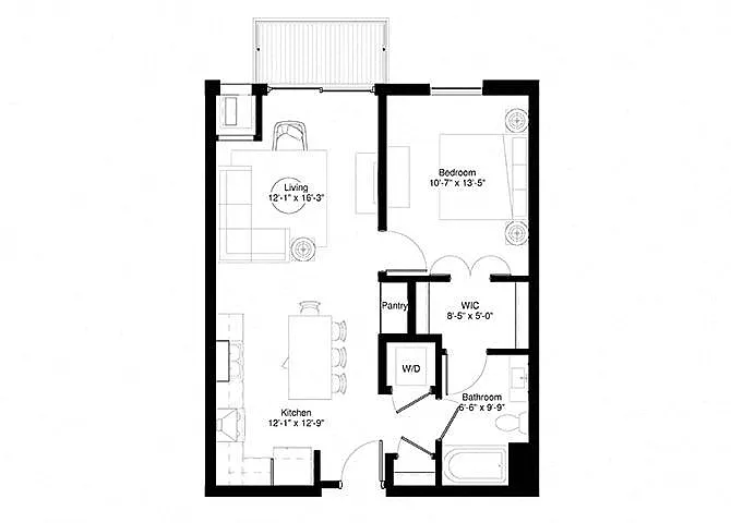 Floor plan Aspen - Income Restrictions Apply