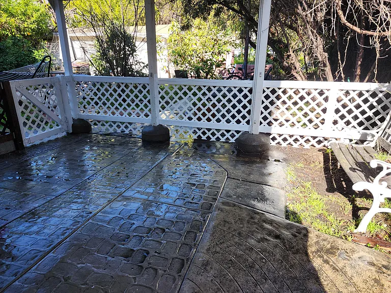 Private Patio to large yard