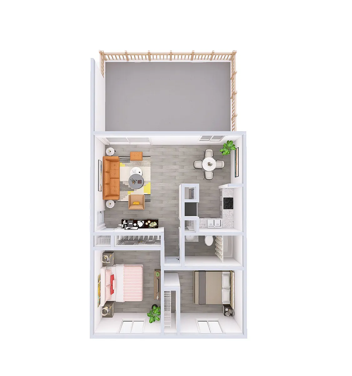 Floor plan Chateau I & II
