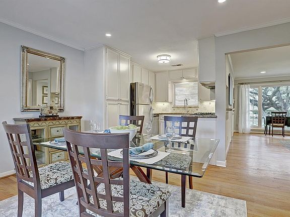 Great way to get a perspective of the floorplan, dining room looking towards the kitchen and family room.
