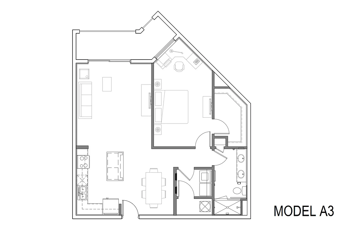 Floor plan Manhattan (A3)