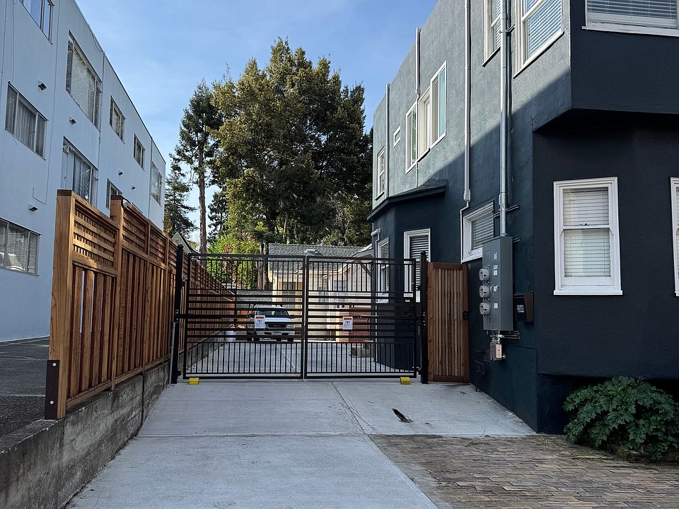 Automatic gate which leads to the loft in the back