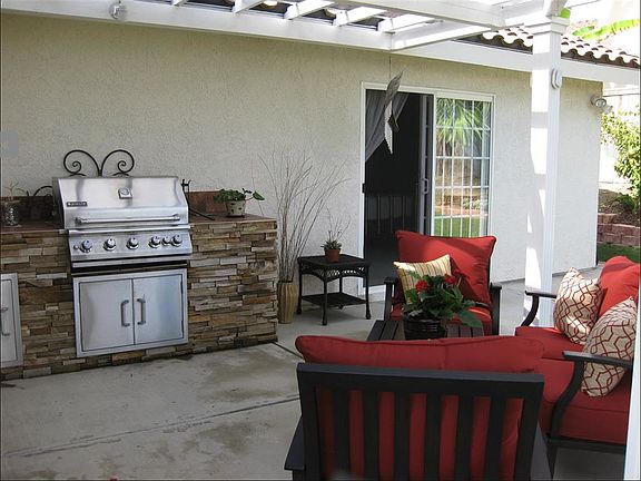 Back Patio with built-in BBQ