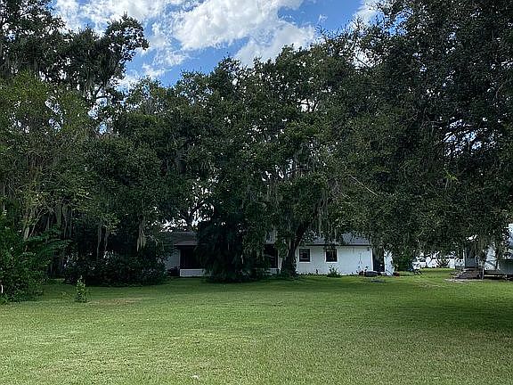 Rear view of house.