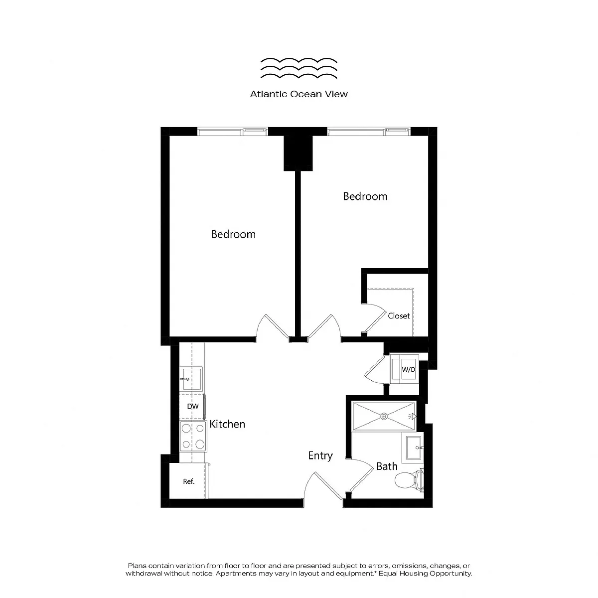 Floor plan B04 - Jr 2 Bedroom