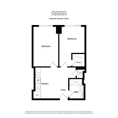 Floor plan B04 - Jr 2 Bedroom