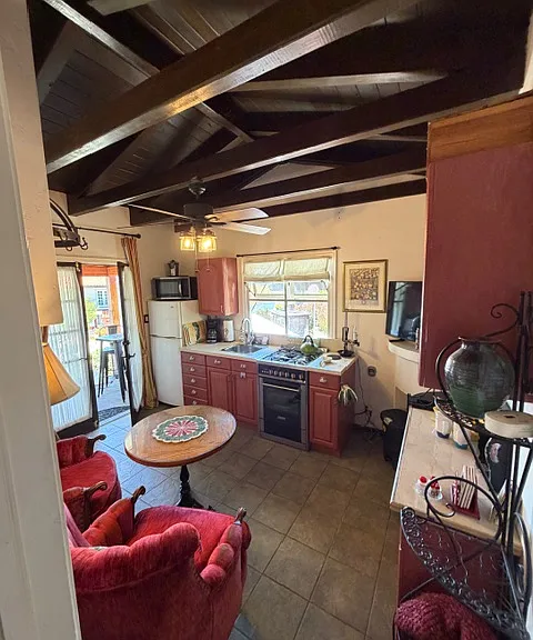 Looking Back at Entry Doors through Kitchen & Dining Area
