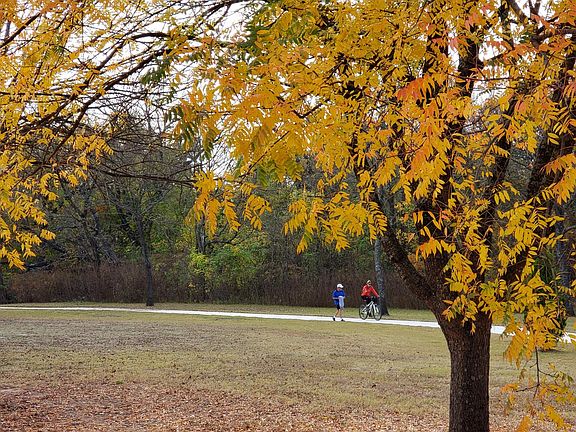 The Trail at the Woods across the street.