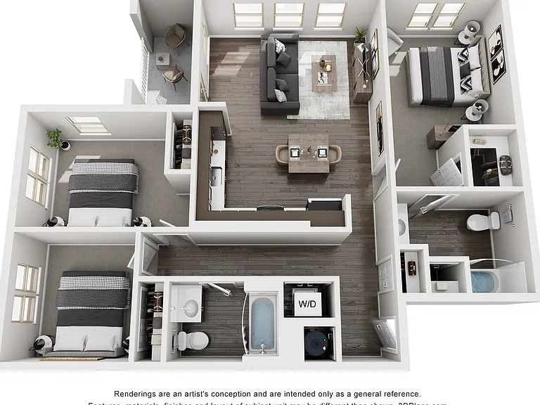 1192 sq ft includes patio or balcony 1192 sq ft includes patio or balcony