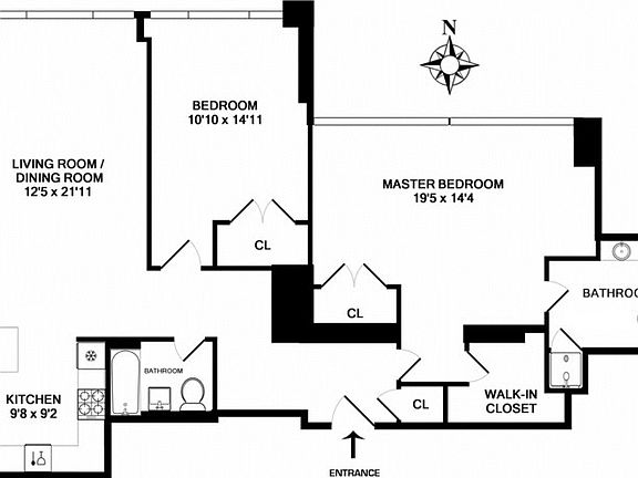 2nd image of 322 W 57th St APT 45D