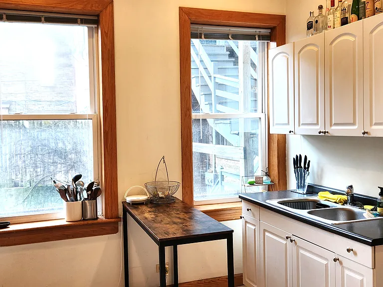 Kitchen (windows on south side of building)