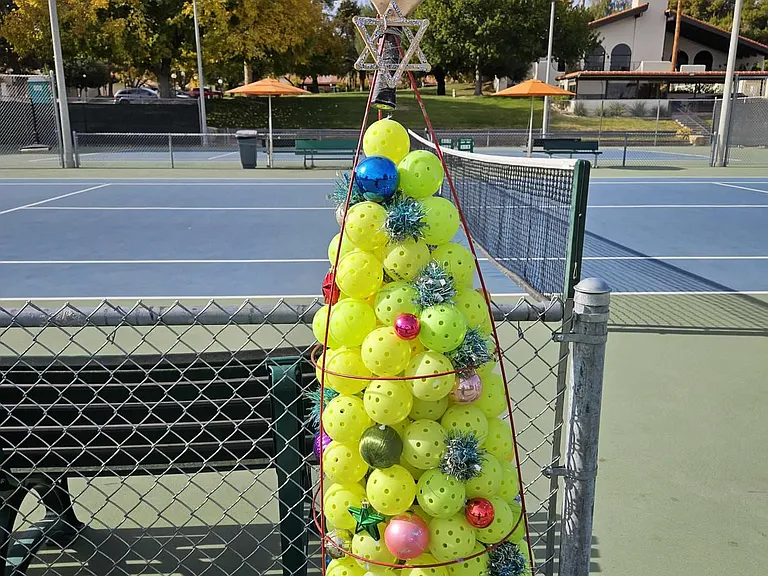 Community tennis and pickleball courts