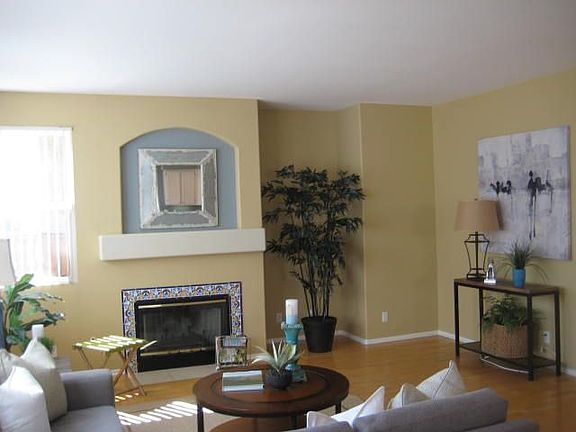 Family room with fireplace