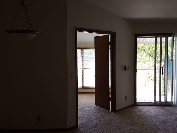 View of den and walk out patio