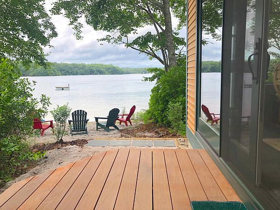 The waterfront is just outside.