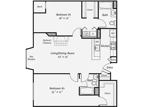 Floor plan B3