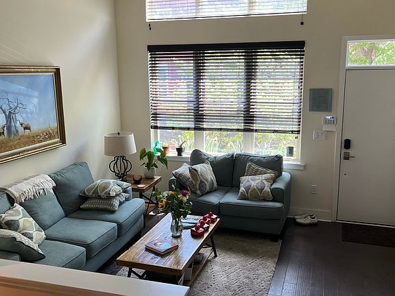 Front door entrance and living area 1