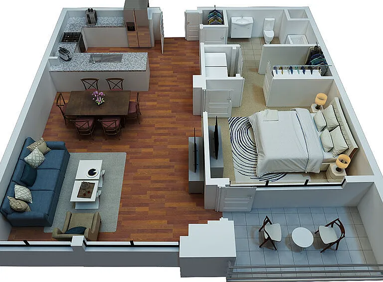 A11 floor plan Flats at East Bank