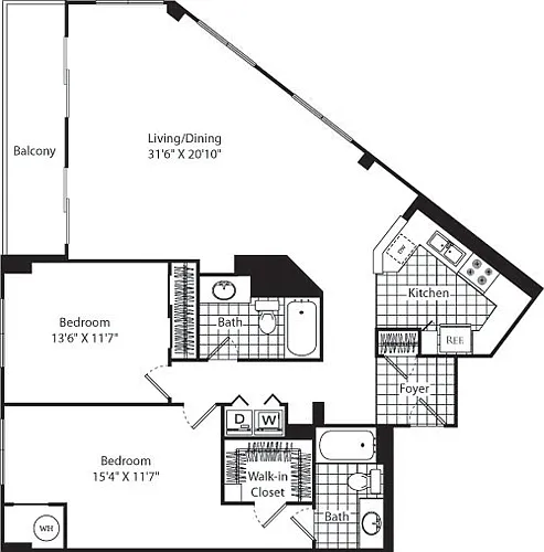 Floor plan D5 (Penthouse)