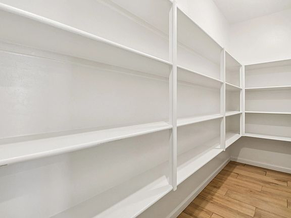 Walk in pantry. Not actual home, finishes and options may vary.