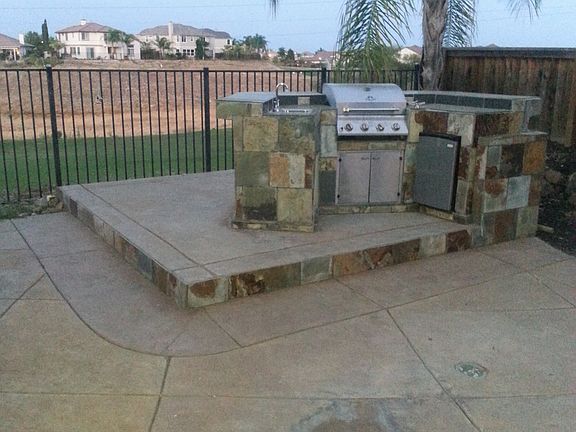 Built-in BBQ