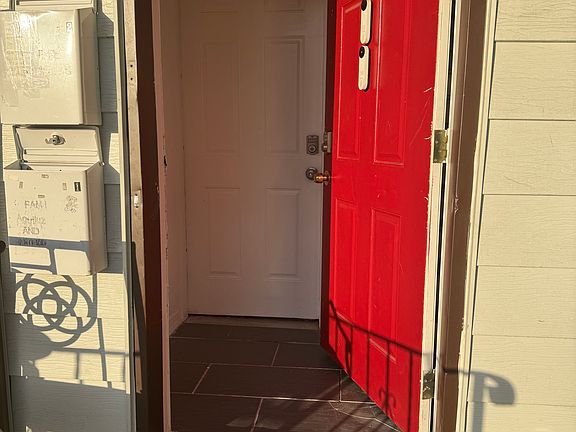 Front Door with Digital Lock and Google Nest Doorbell Cameras. No keys required.
