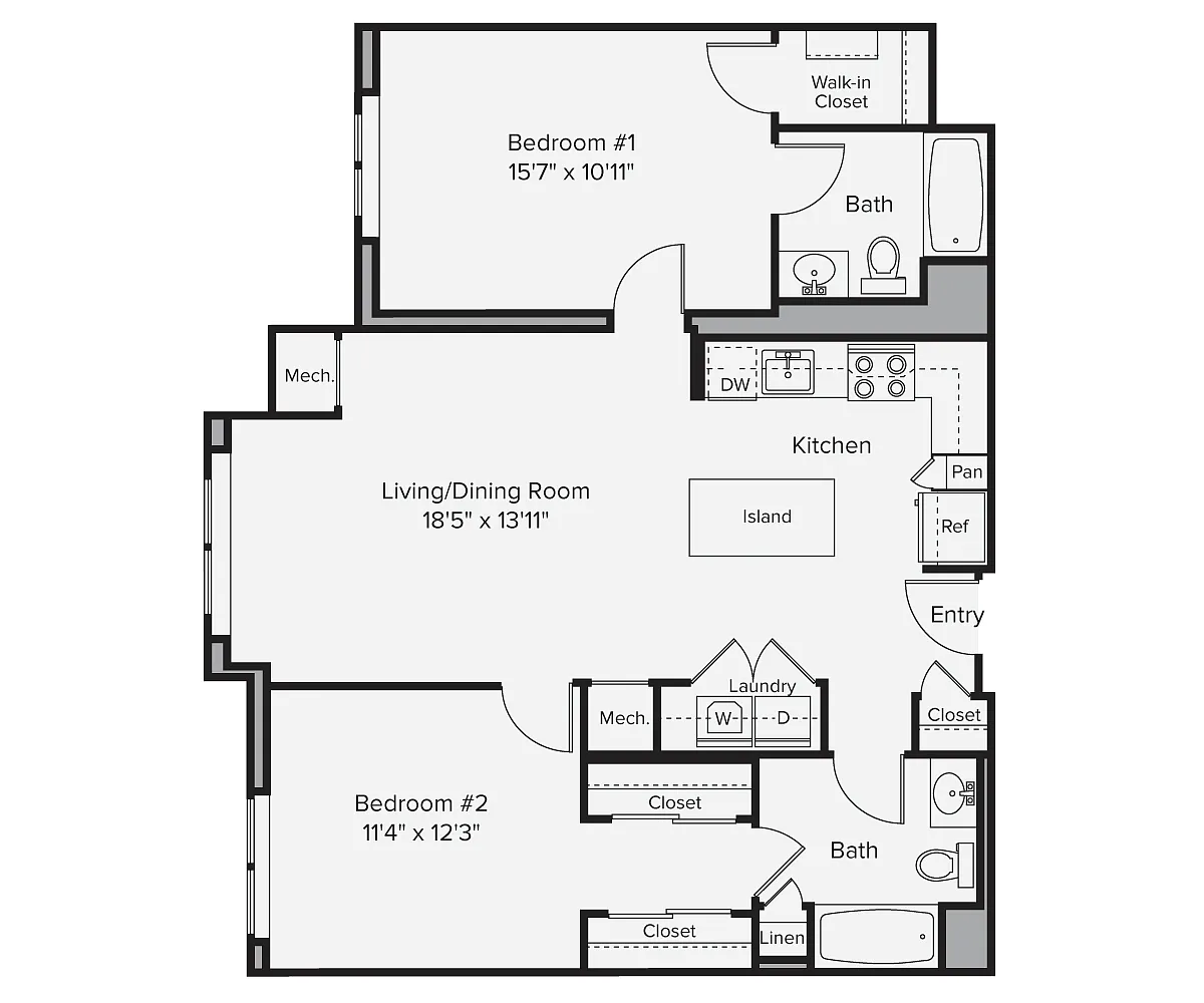 Floor plan B1-1021