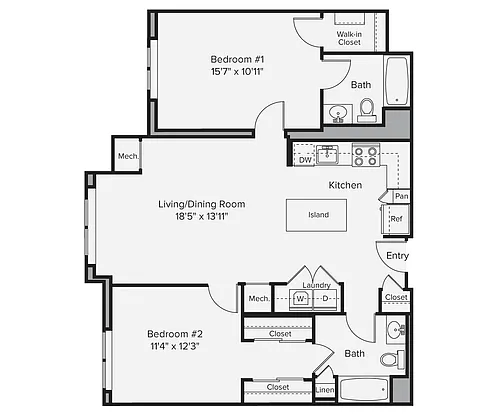 Floor plan B1-1021
