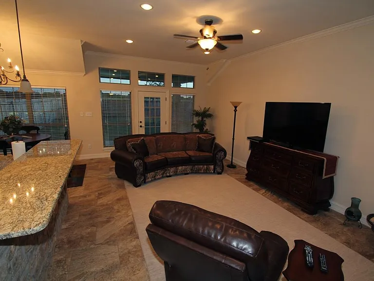 Living room and bar