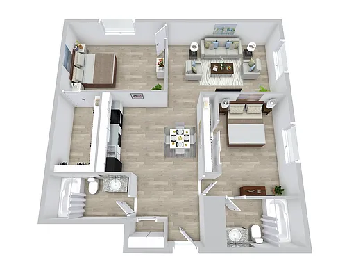 Floor plan 2X2-869