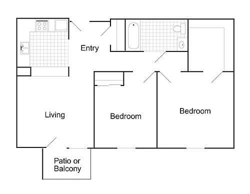 Floor plan Floor Plan 2 bedroom