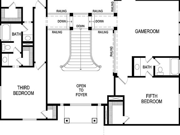 Northcrest 2FSW Second Floor Plan